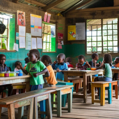 kids in school community